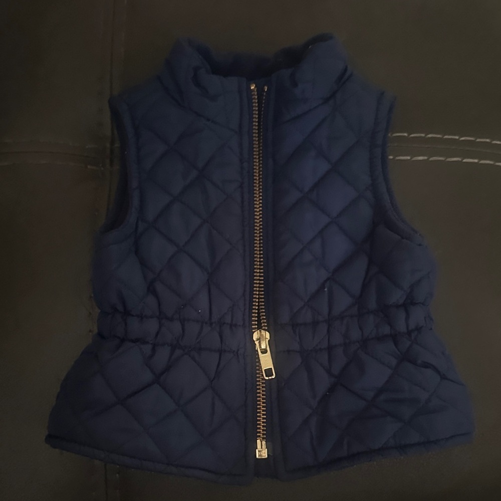 Old Navy Dark Blue Quilted Kids Vest